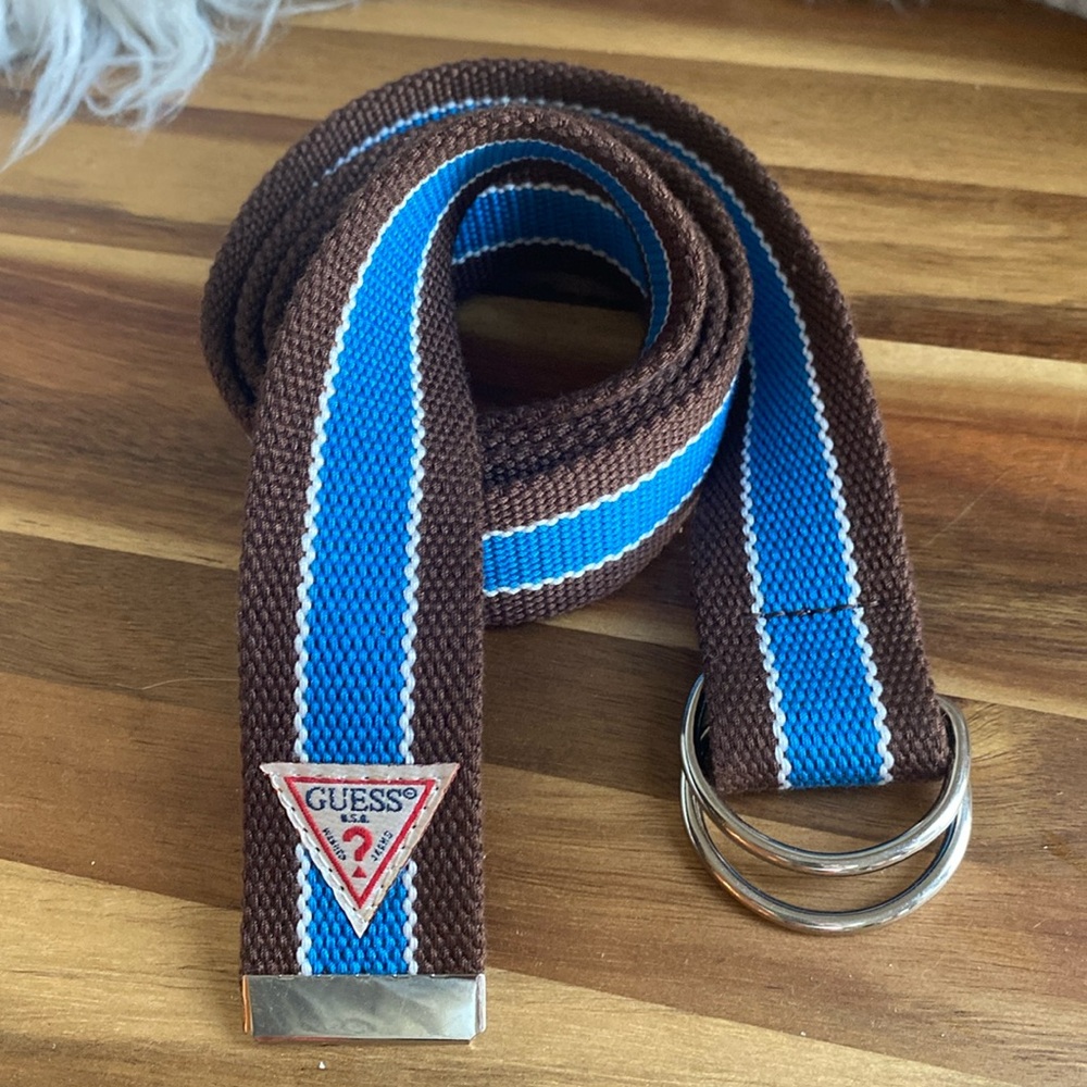 Vintage 90s Y2K Collegiate Preppy Unisex Web Jean Belt